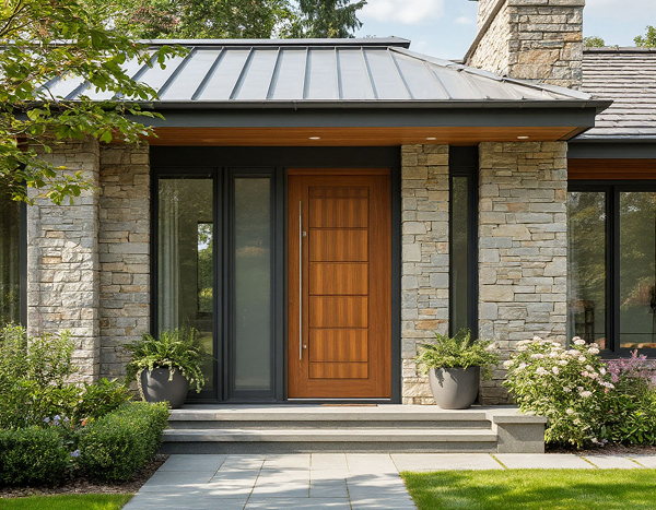 Как выбрать внешнюю отделку входной двери