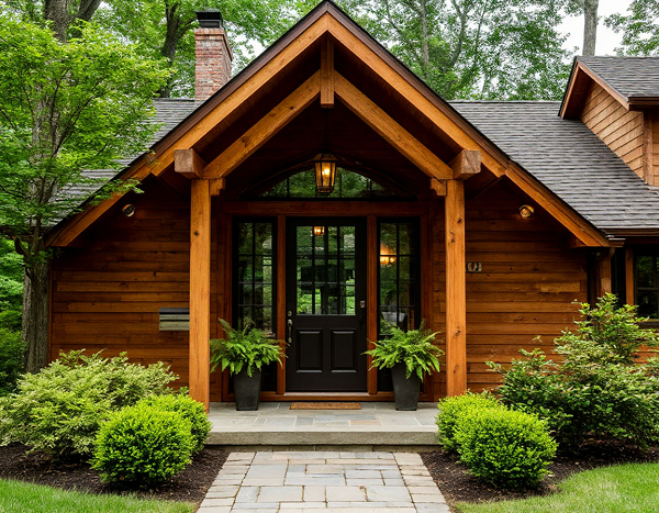 Как выбрать и установить входную дверь в каркасный дом