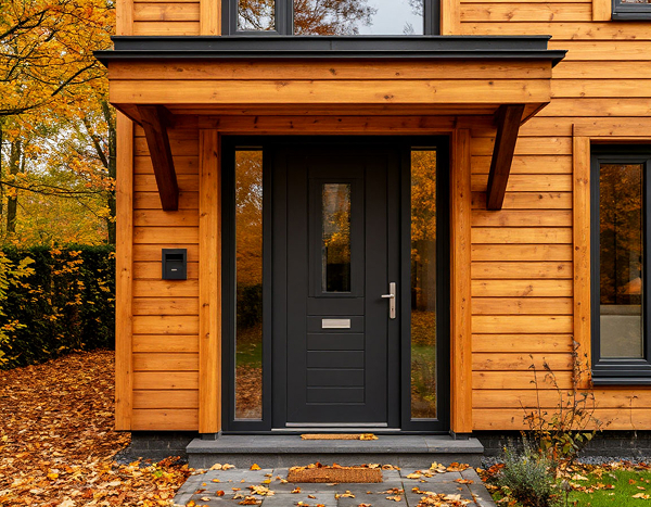 Как выбрать и установить входную дверь в каркасный дом