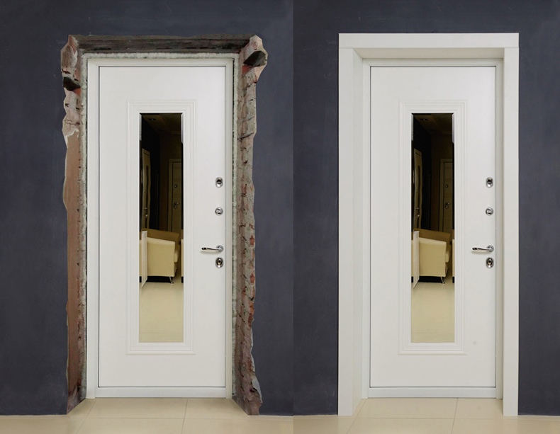 Как сделать откосы на входной двери